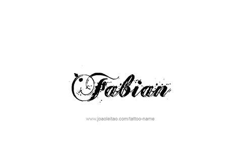 Fabian Name Tattoo Designs | Tattoo name fonts, Name tattoo, Name ...