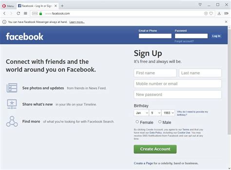 Facebook Login Page Help And Troubleshooting   gHacks Tech ...