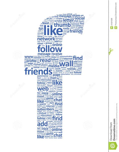 Facebook Social Network Words Editorial Stock Image ...