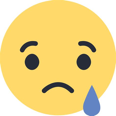 facebook triste emoji icone 1   Image PNG