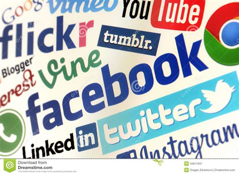 Facebook, Twitter And Other Popular Social Media Website ...