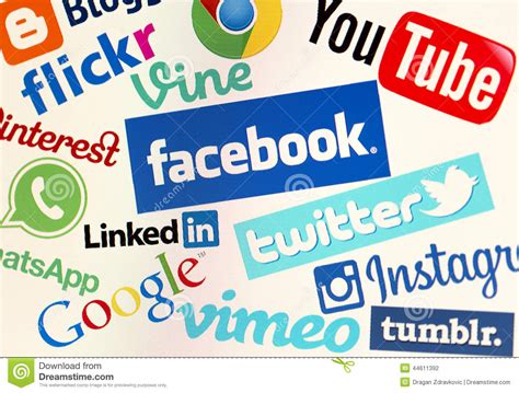 Facebook, Twitter And Other Popular Social Media Website ...