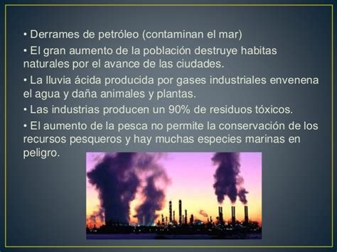 Factores que afectan el medio ambiente
