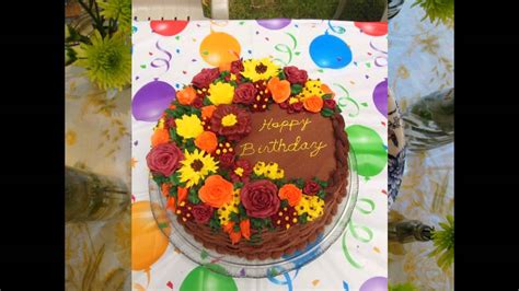 Fall birthday cake decorating ideas   YouTube