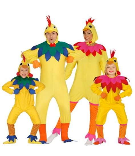 Familia de Aves de Corral Multicolor | Comprar disfraces ...