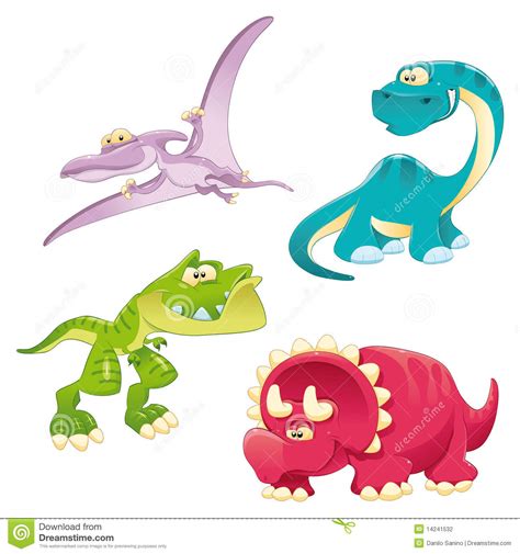Familia de los dinosaurios ilustración del vector. Ilustración de ...