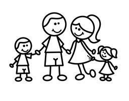 familia dibujo infantil   Buscar con Google | Desenho de família de ...