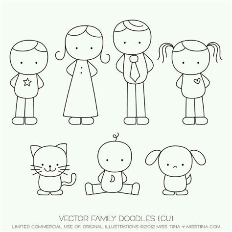 Familia | Family doodles, Family drawing, Drawing for kids