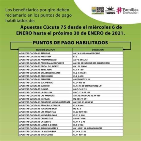 Familias en acción Cúcuta | Pagos |【 2022】  Giro Adicional