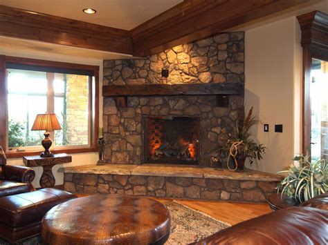 Family Living Room Stone Fireplace Ideas | HomesFeed