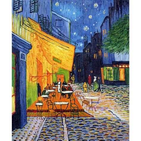 Famous arts Vincent Van Gogh Landscapes oil paintings Cafe ...