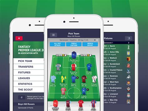 Fantasy Premier League App 2015/16 by Joel Freeborn on ...