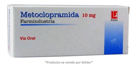 FARMACIA UNIVERSAL   Metoclopramida 10 mg x 10 Tabletas