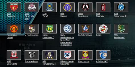 Fãs de Games : Lista de Equipes do PES 2013
