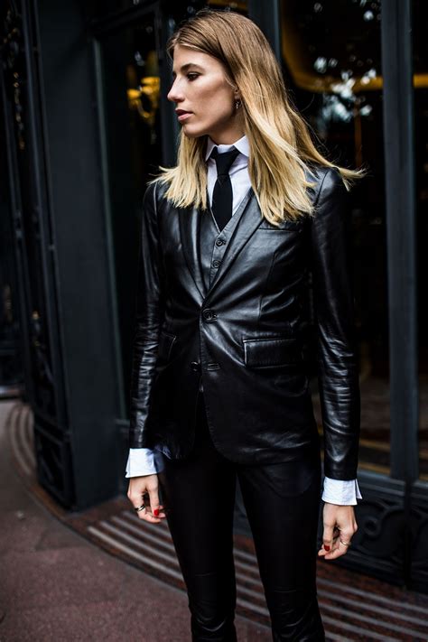 Fashion Inspiration | Three Piece Leather Suit by Veronika ...