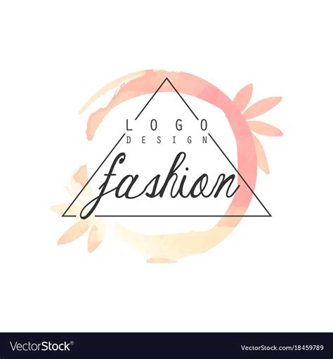 Fashion logo design badge for clothes boutique Vector Image
