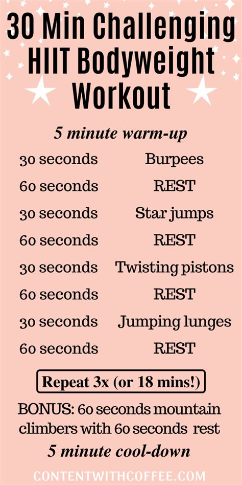 Fat Burning 30 Minute HIIT Workout Without Equipment   Get Fit with Cedar