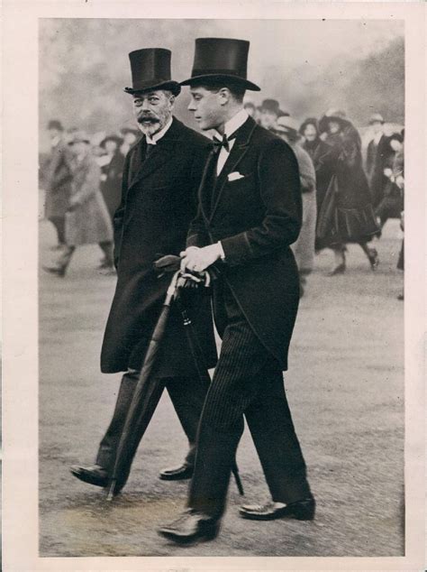 Father and son : Prince Edward and king George V | Vintage ...