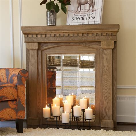 Faux Fireplace With Mantel | FIREPLACE DESIGN IDEAS