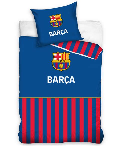 FC Barcelona Barça Stripe Single Duvet Cover Set | Bedroom
