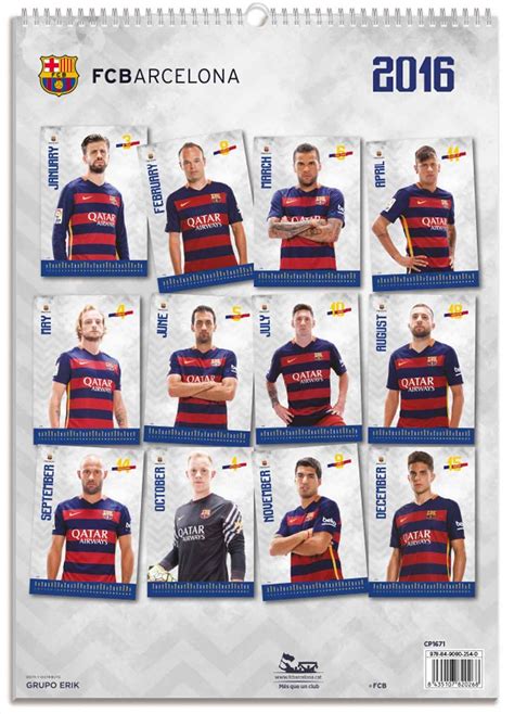 FC Barcelona   Calendari da Muro 2016 | Compra su Europosters.it