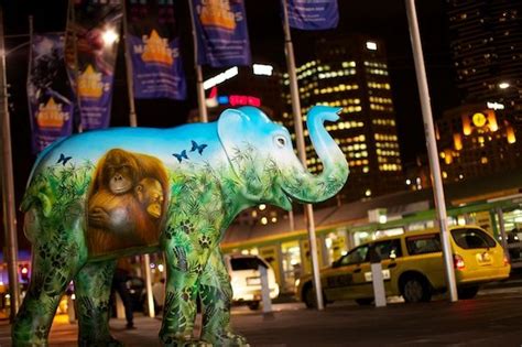 federation square elephant Melbourne | Elephant, Elephant parade, Event ...