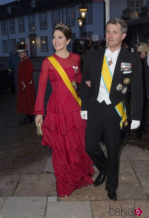 Federico y Mary de Dinamarca en la cena de Estado en honor ...