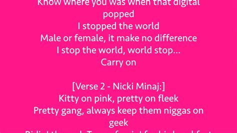 Feeling Myself by Nicki Minaj [FULL LYRICS/SONG]   YouTube