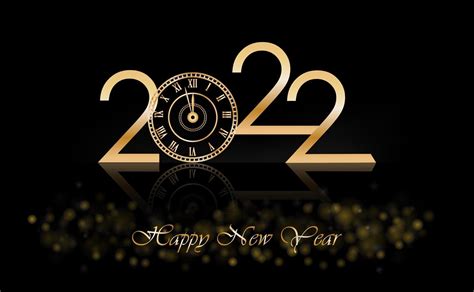 feliz año nuevo 2022 con reloj de lujo año nuevo fondo ...