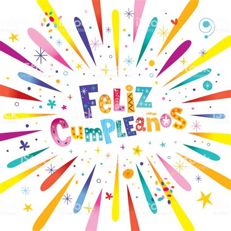 Feliz Cumpleanos Joyeux Anniversaire Carte Espagnole ...