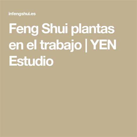 Feng Shui plantas en el trabajo | In Feng Shui | Plantas para oficina ...