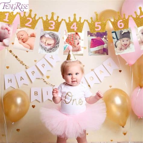 FENGRISE First Birthday Baby Photo Frame 1st Birthday ...