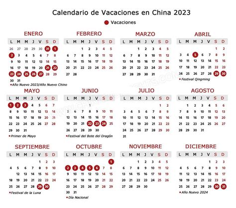 Feriado Chino 2023: Calendario de Vacaciones en China 2023
