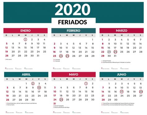 Feriados 2020 en Argentina: el calendario completo en 2020 | Dia de la ...