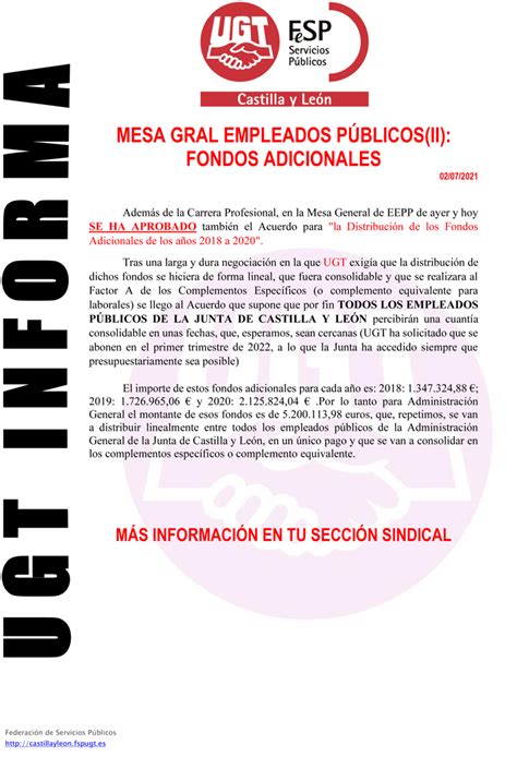 FeSP UGT Zamora – JCyL: Mesa General Empleados Públicos ...