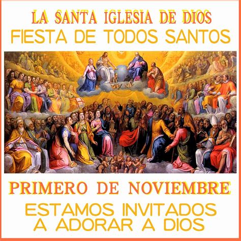 Festividad de Todos los Santo y los Fieles Difuntos.