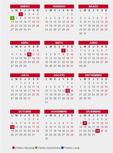Festivos y puentes del calendario laboral 2020: las fechas clave del ...
