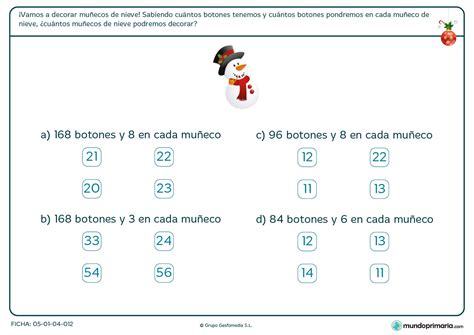 Fichas | EJERCICIOS de MATEMÁTICAS para niños de primaria