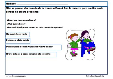 Fichas infantil: Habilidades sociales para solución de ...