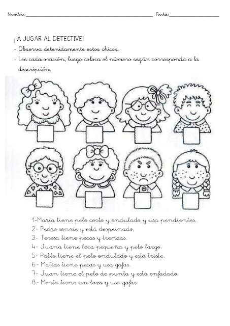 FICHAS PLANTILLAS PARA DESCRIPCION DE PERSONAS PARA NIÑOS