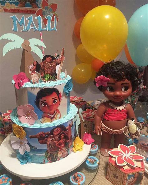 Fiesta infantil tematica de moana hawaiana  8 ...