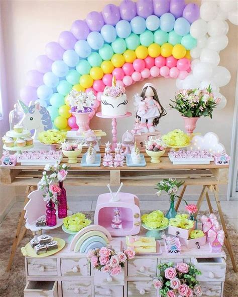 Fiestas infantiles de Unicornio para niña con ideas increíbles