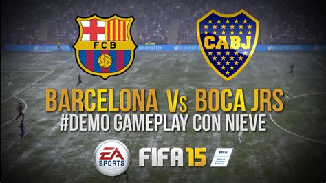 FIFA 15 | Gameplay   FC Barcelona vs Boca Juniors   Nieve ...