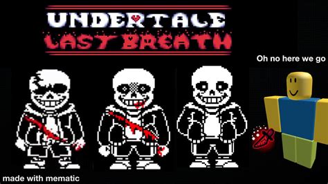 Fighting last breath sans phase 1 3   ROBLOX   YouTube