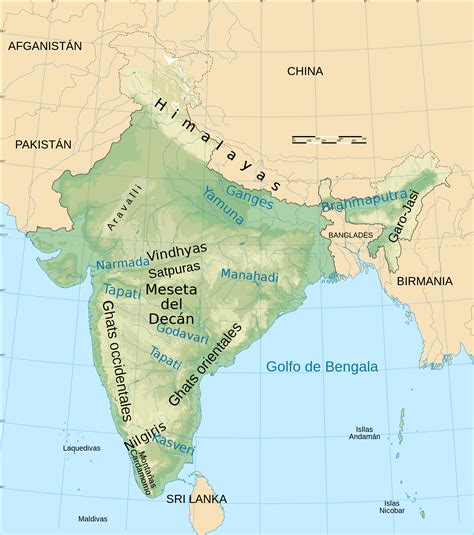 File:India physical map es.svg   Wikimedia Commons
