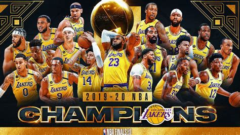 Finales NBA 2020Los Lakers, los campeones de la NBA, posan con el ...