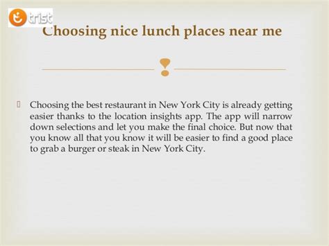 Find Good Local Restaurants Near Me In NYC
