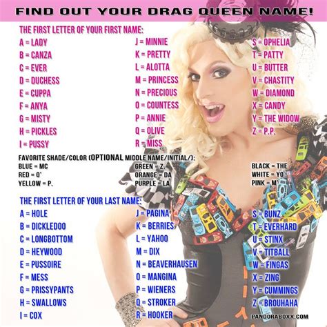 Find Out Your Drag Queen Name | Drag Queens in 2019 | Drag ...