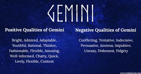 Find Positives and Negatives of your Zodiac Sign  Gemini