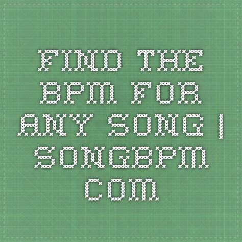 Find the BPM for any song | songbpm.com | Songs, Target ...